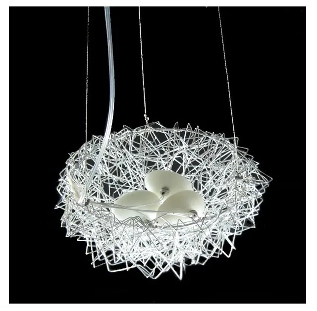 

FREE SHIPPING aluminum wire lamp aluminum light birds nest lamp bird's-nest lamp restaurant Pendant Lights bird's-nest
