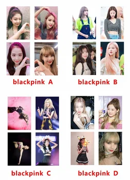 

KPOP BLACKPINK TWICE GOT7 LISA JENNIE ROSE JISOO IZONE Photo Sticker Poster New Album Displays Retro Poster Fans Gift Displaying