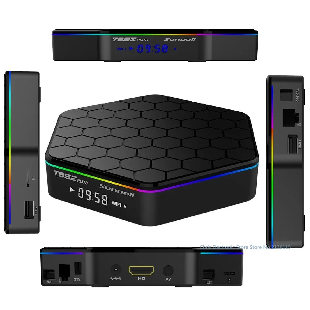 Genuine Sunvell T95Z Plus Android Smart TV Box Amlogic S912 Octa Core 4Kx2K 2 4G 5G
