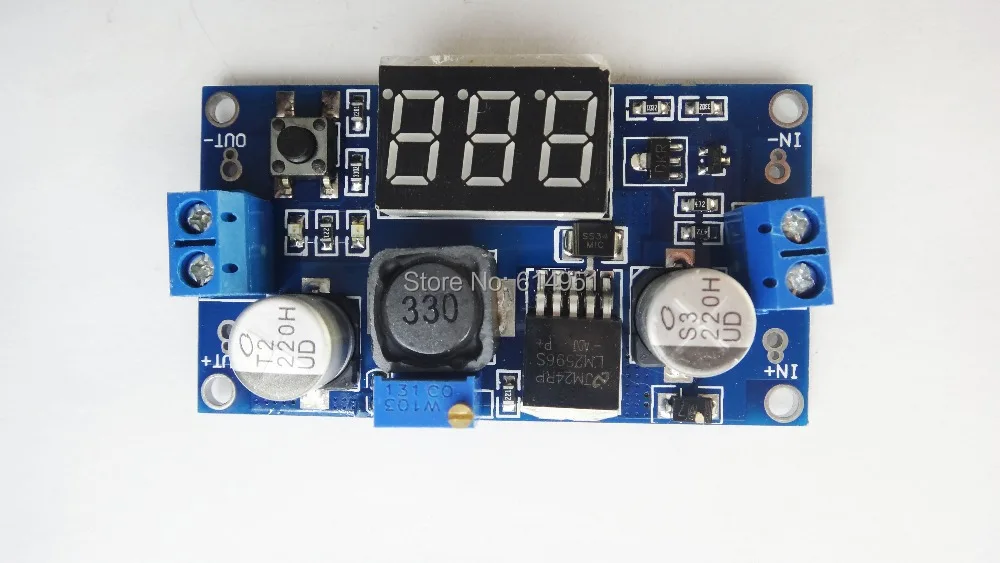 

Adjustable Step-down DC-DC Power Module with Voltmeter Display