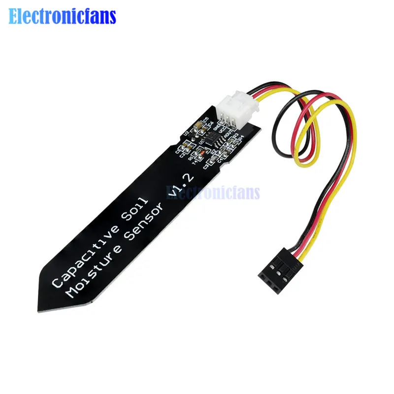 1x Analog Capacitive Soil Moisture Sensor V1.2 Corrosion Resistant w/ Cable Wire 