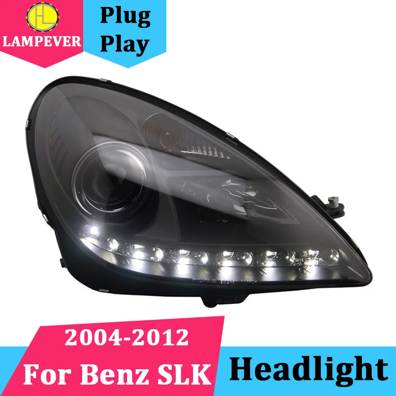 

Style for Mercedes Benz SLK R171 SLK200 SLK350 SLK500 LED Projector Headlights Assembly Fit 2004-2012 original HID car models SN