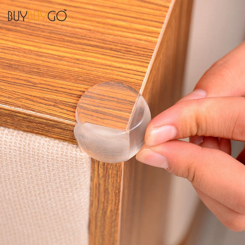 10Pcs Fashion Baby Safety Silicone Transparent Protector Table Corner Kids Protection PVC Soft Anti-collision Corner Guards