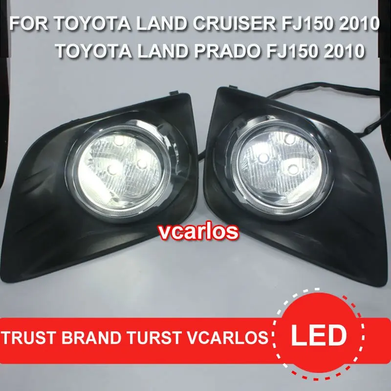 Vcarlos top quality LED fog lamp with harness, wiring kit and switch