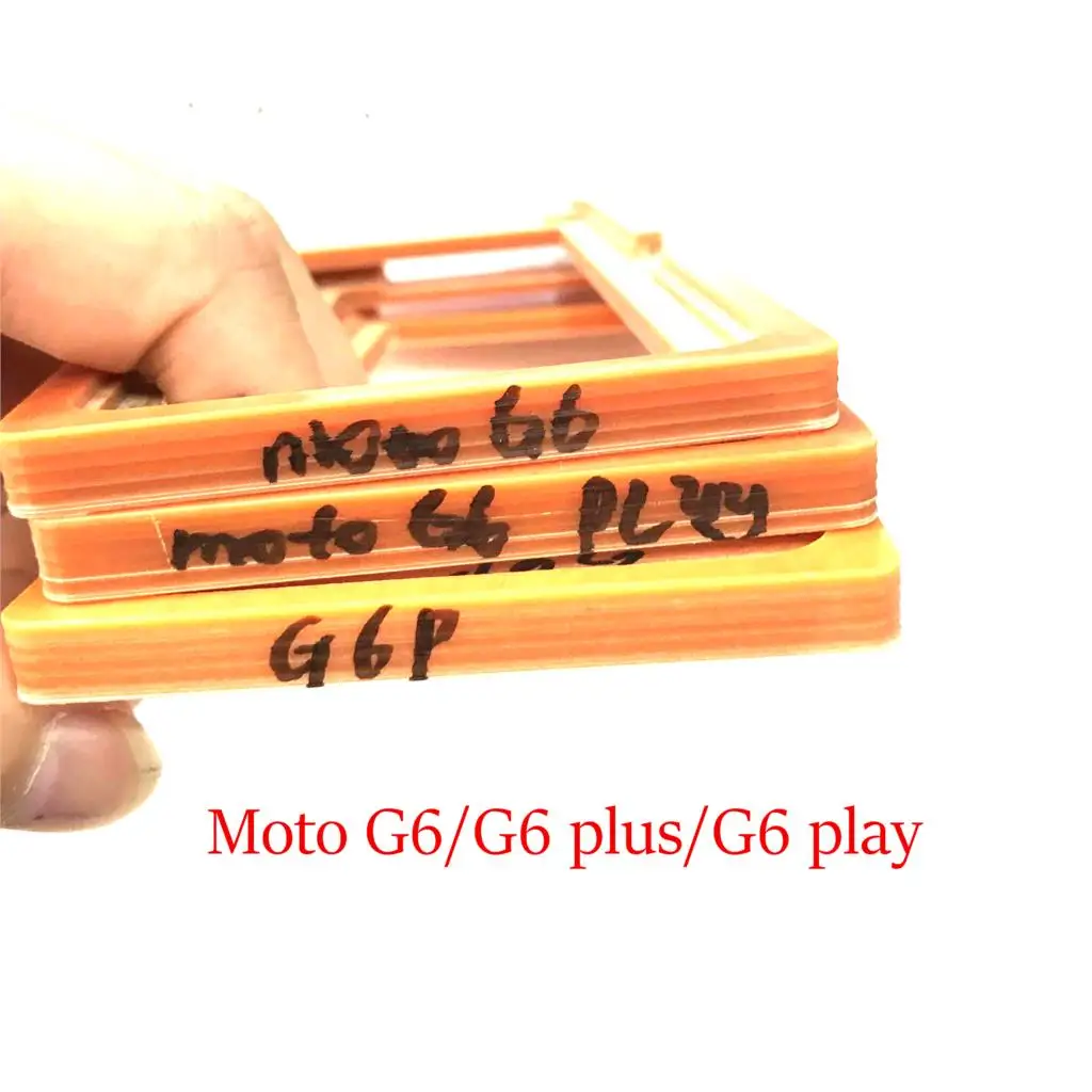 

PF LCD Outer Glass Lens Display Screen Glue OCA Alignment Mould Mold For Motorola Moto G6 /G6 plus /G6 play