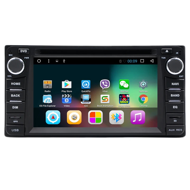 Cheap Android 7.1 car dvd player for Toyota Corolla Hilux VIOS Old 4 Runner Camry Prado RAV4 Prado 2003-2008 Car Radio GPS Navigation 1