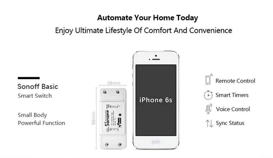 Itead Sonoff Smart Remote Control Wireless Switch Module Modified Low-cost Update Smart Home Solution with Timer for IOS Android-11