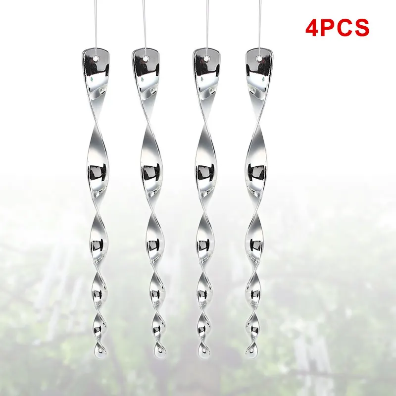 

Plastic 4PCS/Set Bird Repellent Scare Rods Realistic Hunting Outdoors Pest Garden Hanging Crops From Yard Deterrent Tree Decor