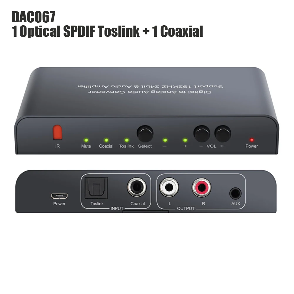 PROZOR DAC    3.5  SPDIF 佺ũ +  ġ-׷ L/R RCA, mm   IR 