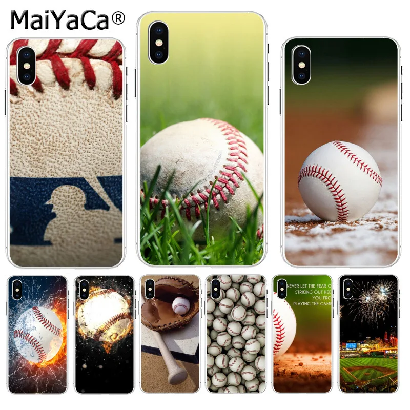 

MaiYaCa Sport baseball Court Newest Super Cute Phone Cases for Apple iPhone 8 7 6 6S Plus X XS max 5 5S SE XR Mobile Cover
