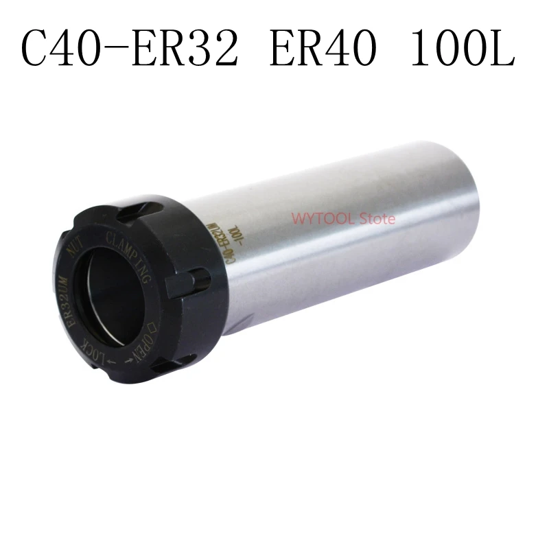 C40 ER32 100L прямой хвостовик цанговый патрон держатель инструмента для ЧПУ вспененный фрезерный