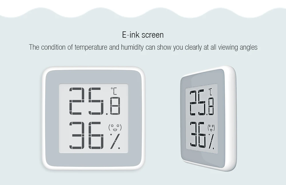Xiaomi MiaoMiaoCe E-Link чернильный экран термометр цифровой измеритель влажности высокоточный датчик температуры и влажности ЖК-экран