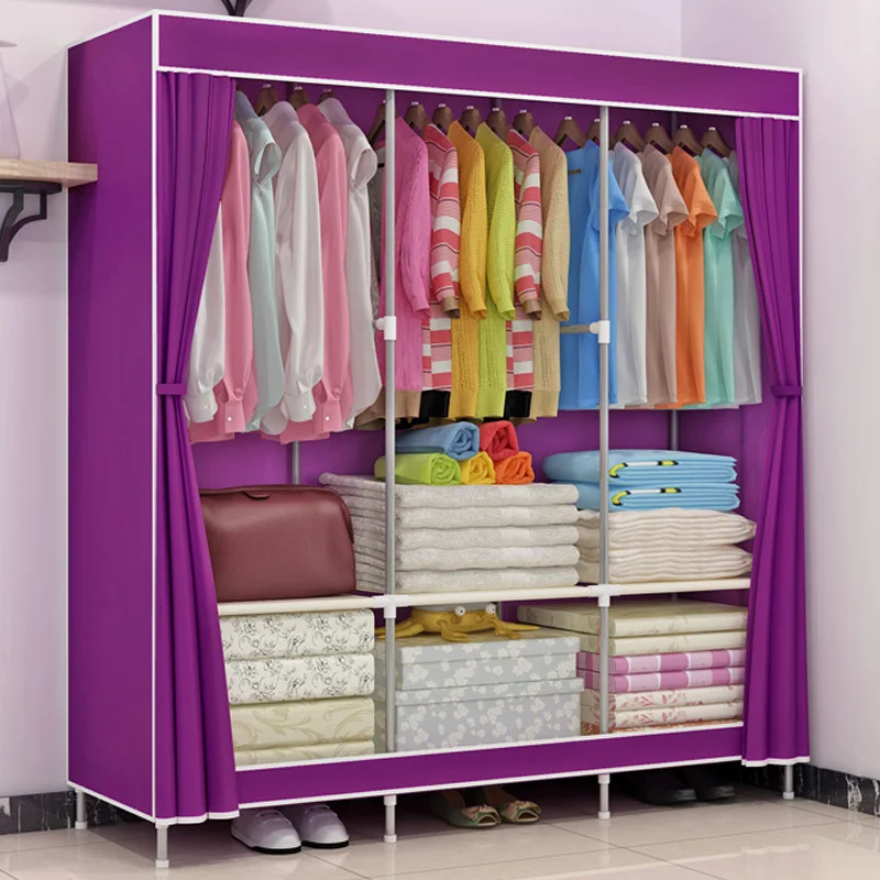Fashion Home Furniture bedroom Non-woven fabric wardrobe Steel frame reinforcement Standing Storage Organizer closet cabinet Fashion Home Furniture bedroom Non-woven fabric wardrobe Steel frame reinforcement Standing Storage Organizer closet cabinet