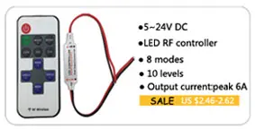 10 Вт 12 В постоянного тока с регулируемой яркостью с RF remmote контроллер 120x10 мм COB светодиодный светильник источник теплый белый синий красный зеленый для DIY авто полосы лампы