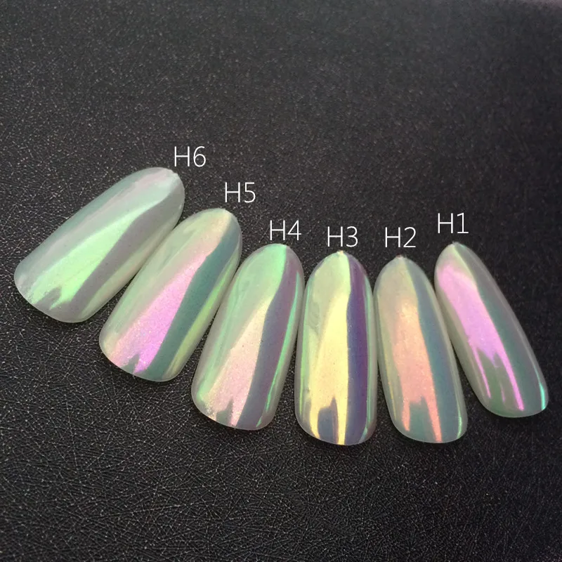 

0.2g Aurora Neon Pigment Powder Shining Effect Chameleon Powder Neon Unicorn Chrome Nail Rainbow Dust Nail Art Manicure