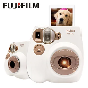 

Fujifilm Instax Mini7c Camera Film Auto Focus with Wrist Strap for Travel Birthday Christmas New Year Festival Kids Girl Gift