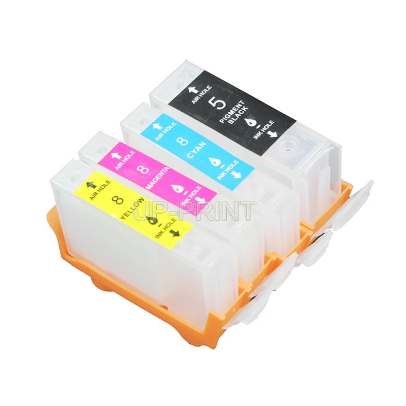 До 4 шт. PGI5 CLI8 многоразовый картридж для canon IX4000/IX5000/IP3300/IP3500 MP510 MP520/MP520X MX700 с чипом