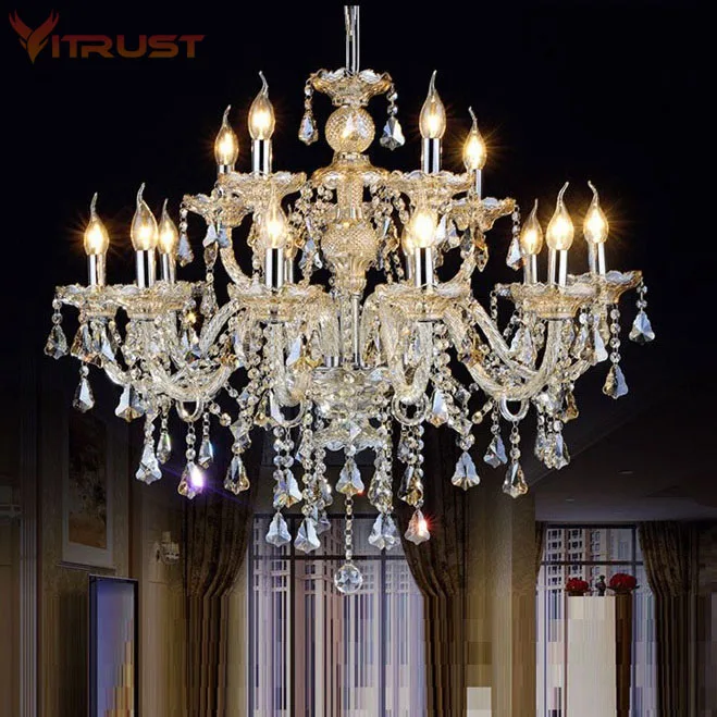 

led crystal chandeliers lighting luxury gold dining room crystal chandelier lustre candelabro lustre de cristal teto