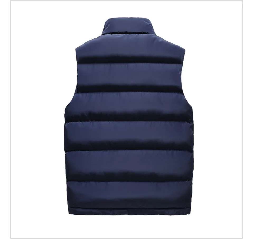New Large size M-5XL 6XL Brand Mens Jacket Sleeveless Vest Fashion Casual Coats Male Cotton-Padded Men's Vest Men