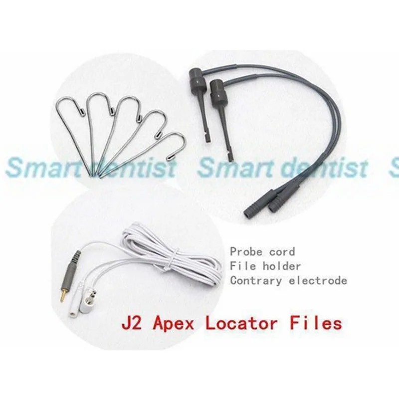 1 set Dental Apex Locator Root Canal Finder Test Probe Cord Files Hook