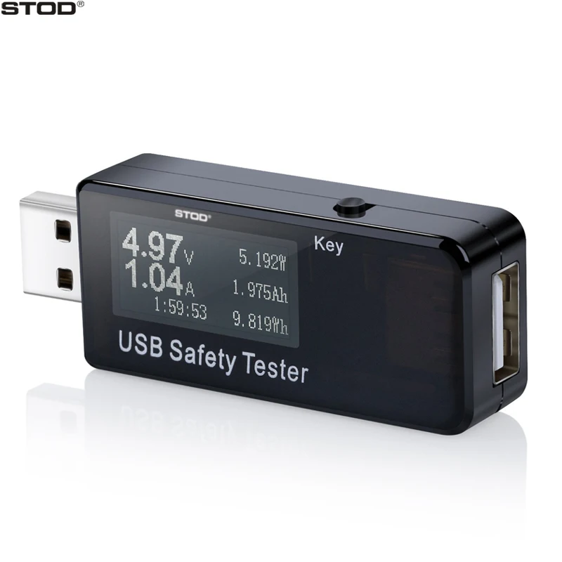 

BOTD USB Tester Adapter DC 4-30V Voltage 0-5A Current Monitor Charging Time Capacitance For USB Cable Charger Digital Multimeter