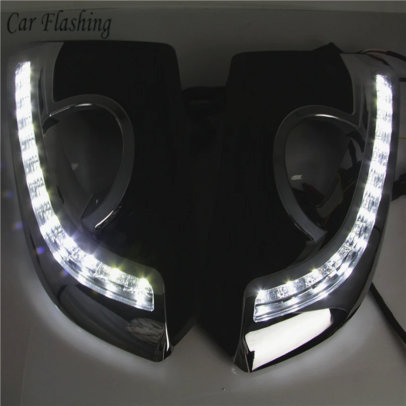 Car Flashing 2 pcs For Chevrolet Captiva DRL 2015 2016 LED DRL Driving