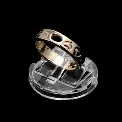 Прозрачный палец кольцо Дисплей подставка держатель ювелирные изделия лоток кольцо Пластик витрина