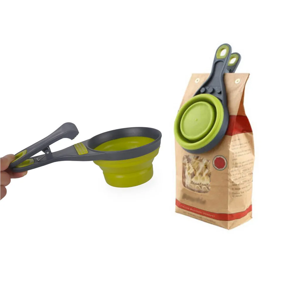 

Dog Cat Pet Silicone Collapsible Travel Feeding Bowl Water Dish Feeder With Clip #01