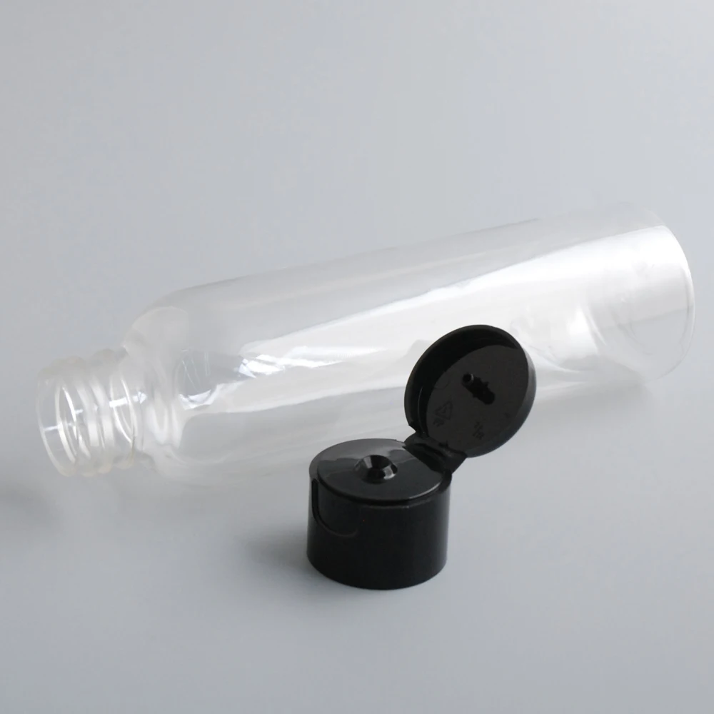 2 шт./лот, 150 мл, портативный дорожный прозрачный пластиковый флип-колпачок, бутылка для лосьона, косметический контейнер, наборы для путешествий, пустая пластиковая бутылка