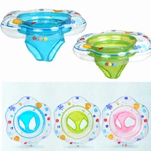 Boat Swimming-Pool-Accessories Float Swim-Ring Baby Toddler Inflatable Children Fish-Print