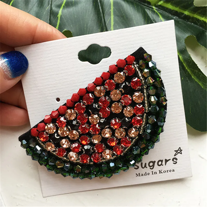 DoreenBeads брошь с вишневым арбузом значки фруктами детский женский костюм рубашка