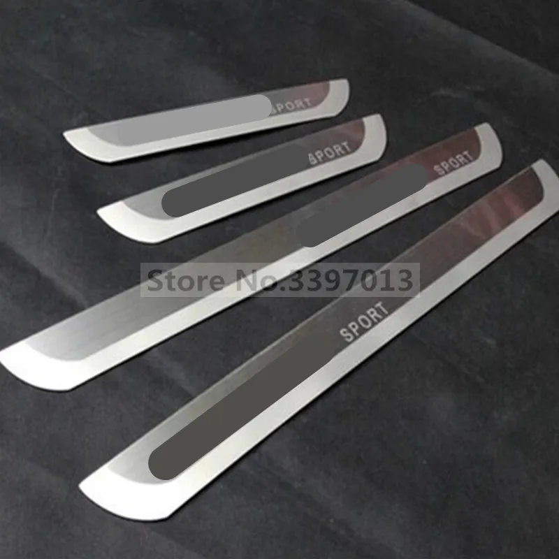 

FREE SHIPPING Stainless steel door sill Scuff Plate Car accessories For 2013 2014 2015 2016 2017 for Toyota Corolla