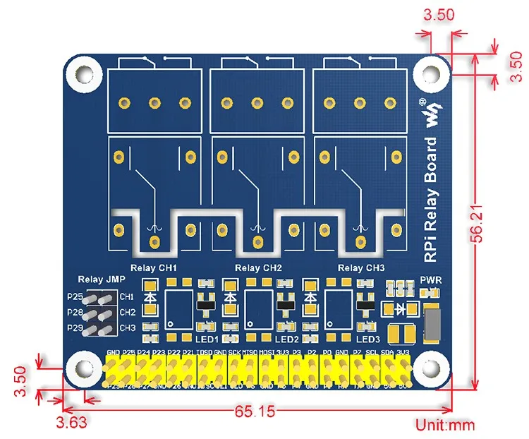 Waveshare Raspberry Pi реле доска Мощность реле Плата расширения поддерживает Raspberry Pi +/B +/2B/ 3B/3B + для домашней автоматизации