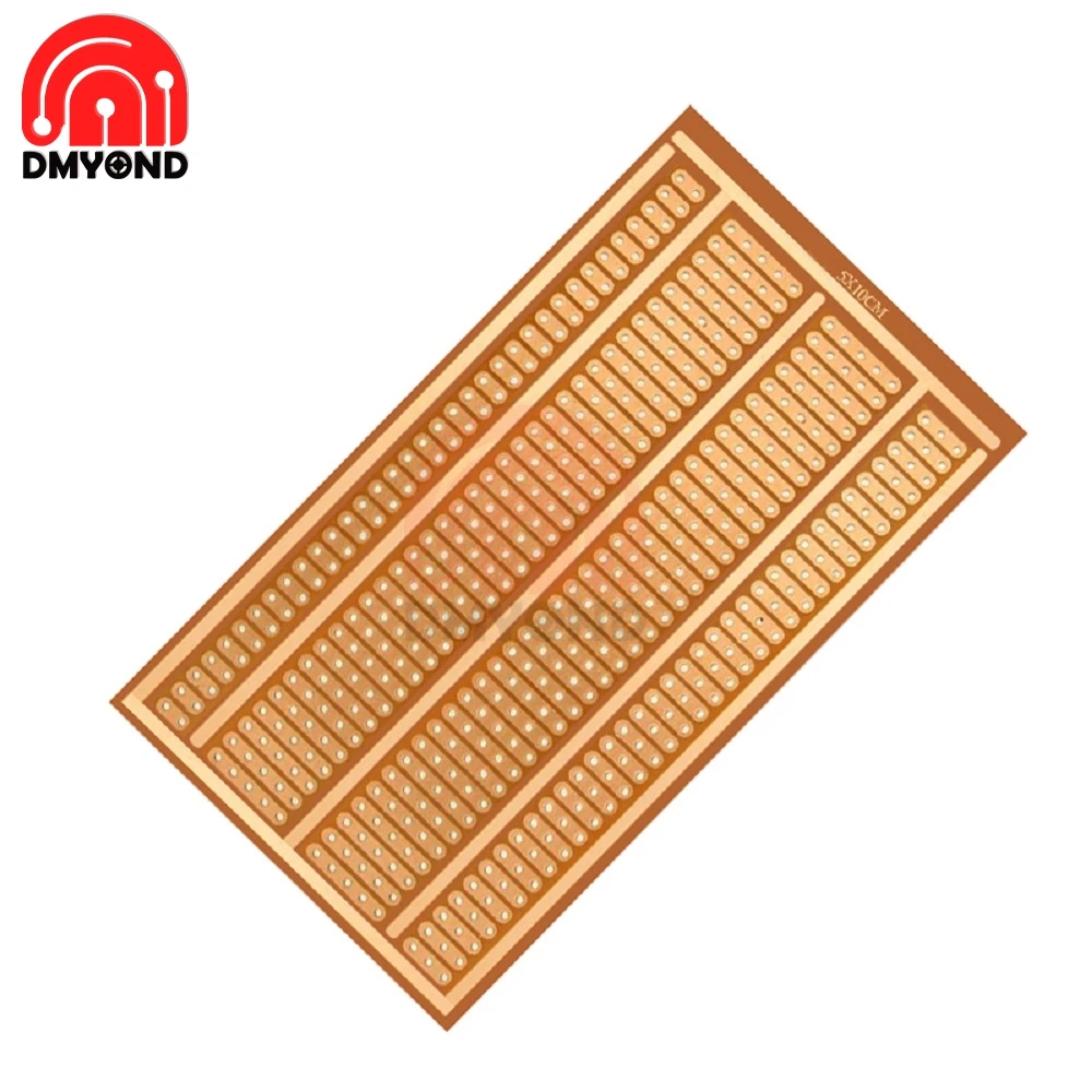 

10PCS Single Side Wholesale universal 5x10cm Solderless PCB Test Breadboard Copper Prototype Paper Tinned Plate Joint holes DIY