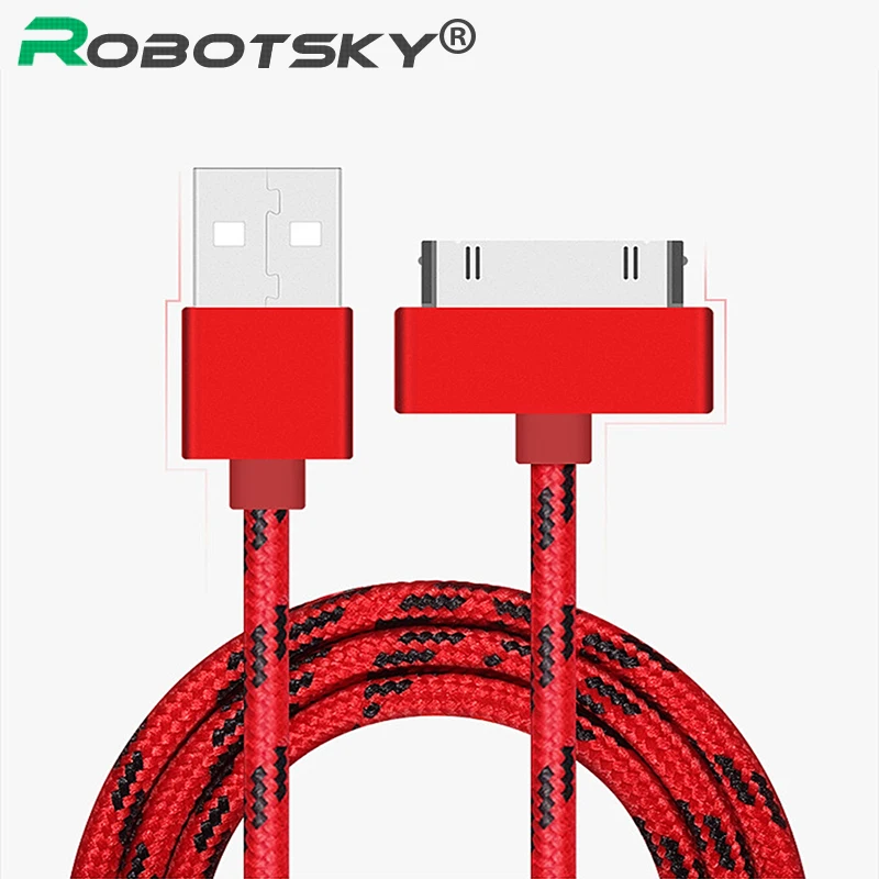 Goedkoop 30 Pin USB Kabel 2.4A Snel Opladen Charger Adapter Data Sync Code voor iPhone 4 4 s 3GS 3g iPad 1 2 3 iPod Nano itouch