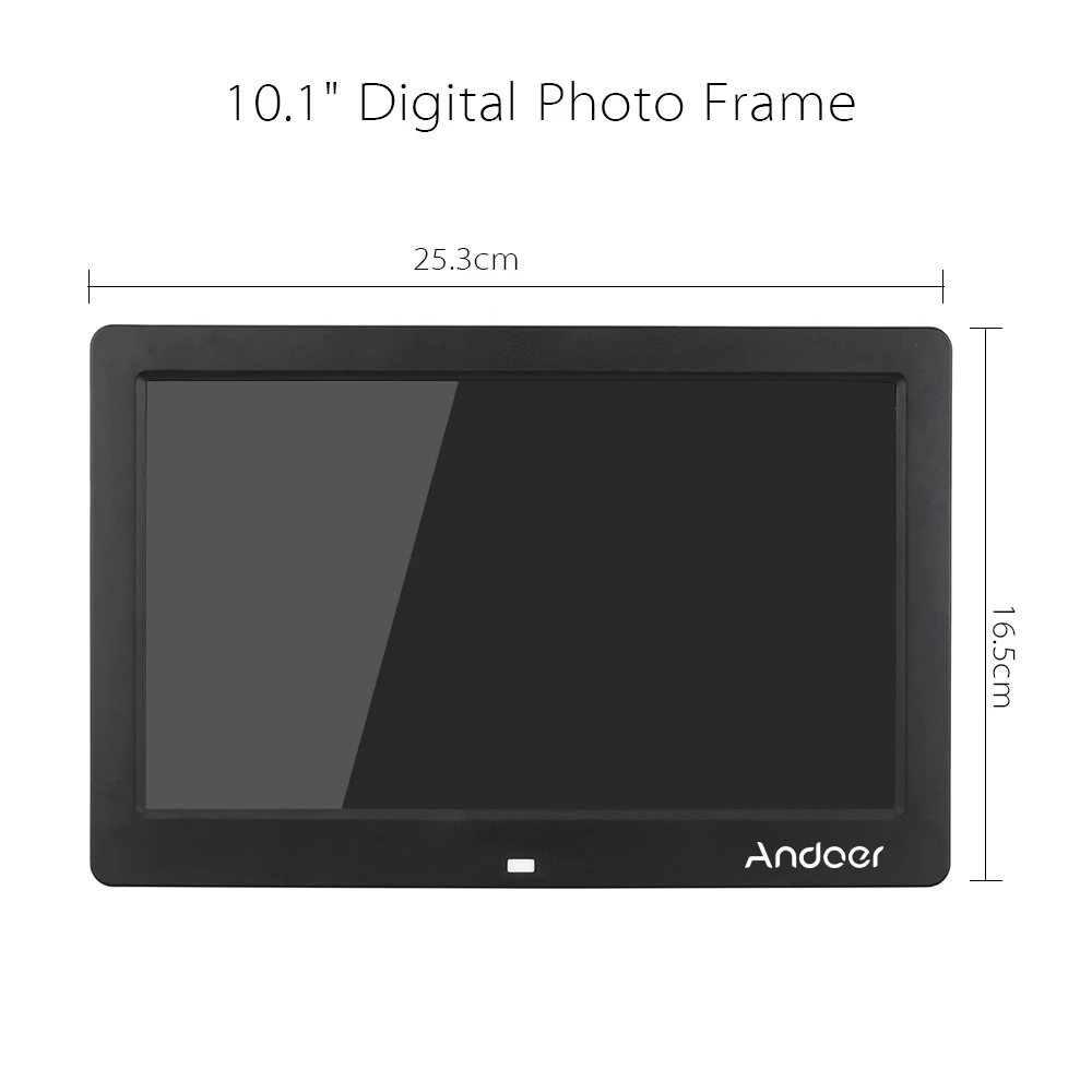 Andoer 10," ЖК-дисплей Цифровая фоторамка Будильник MP3 MP4 игрок кино 1024*600 HD с дистанционным управление фоторамка