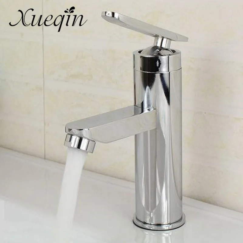 

Xueqin Bathroom Single Handle Hole Hot Cold Water Mixer Taps Wash Basin Bathroom Kitchen Deck Mounted Mixing Basin Faucet