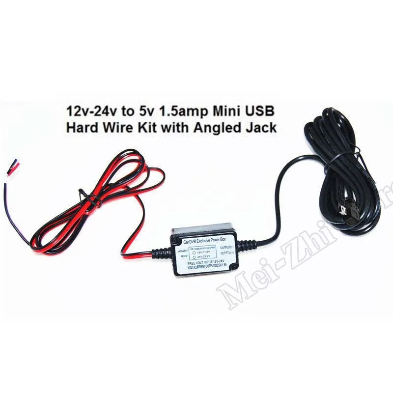 

Mini USB Car Hard Wire Kit Cable for Mini 0801 Dashcam A119 A119S A118 A118C A118C2 B40 Car Camera DVR Recorder