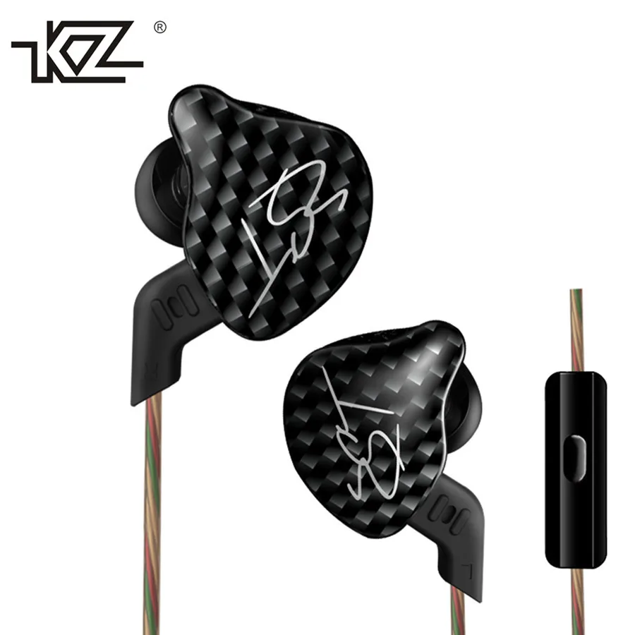 100% Original KZ ZST Earphone Balanced Armature With Dynamic Earphone hybrid Driver Noise Cancelling Headset With Mic Earplug