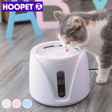 HOOPET автоматический кошачий фонтан для домашних животных, диспенсер для воды, большая Весенняя поилка, питатель для кошек, фильтр для питья, 2л