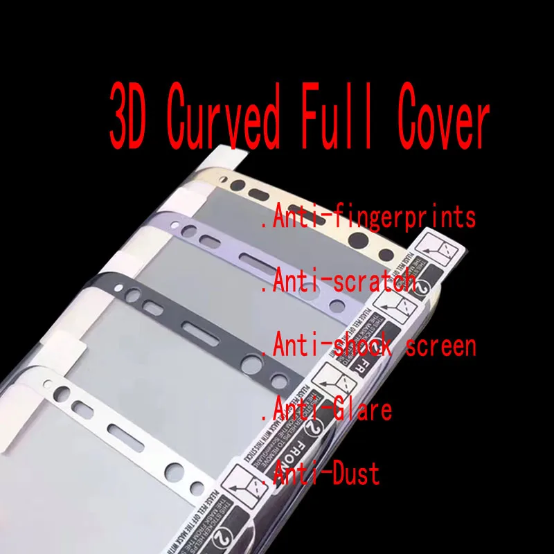 

FENGHEMEI Colorful 3D Curved Full Screen Cover Front Back Screen Protector For Samsung Galaxy S8 edge ( Not Tempered Glass )