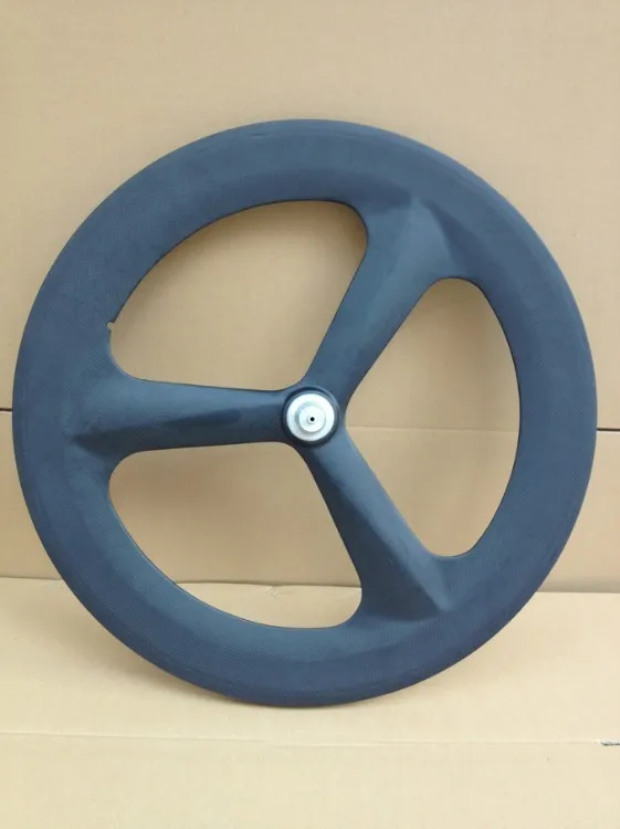 fixie Bicycle Fixed gear 3 spoke carbon fiber wheel and wheelset fixie wheelset three spoke