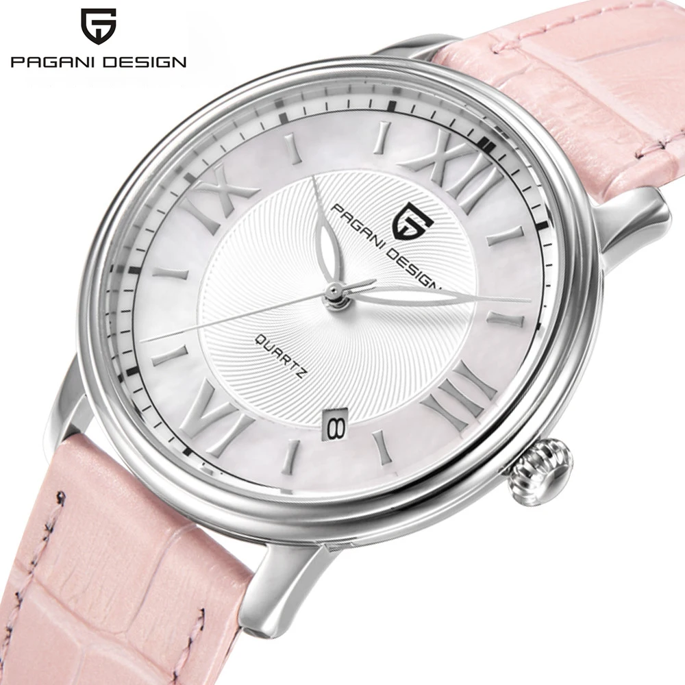 

montre femme PAGANI DESIGN Ladies Fashion Quartz Watch Women Leather Casual Dress Women's Watch Rose Gold Crystal reloje mujer