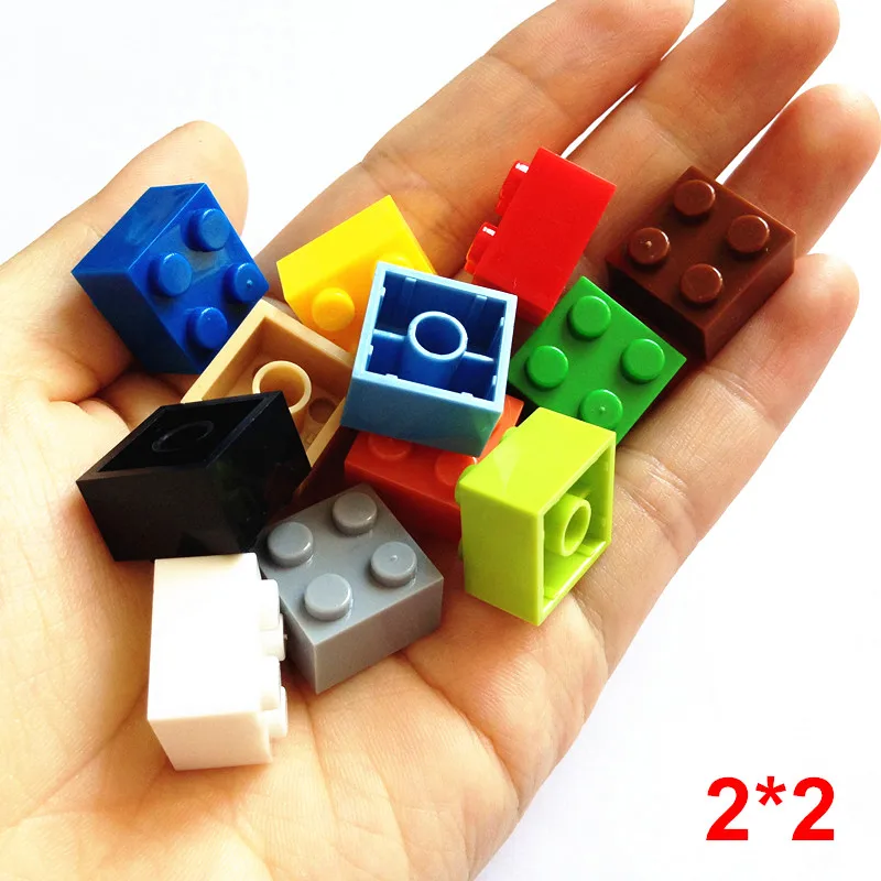 

100g/lot! 80pcs High Brick 2*2 Dots Particles Compatible with Legoend Buidling Blocks