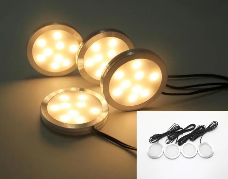 Unter Kabinett LED Puck Lichter Downlight Scheinwerfer RF Fernbedienung