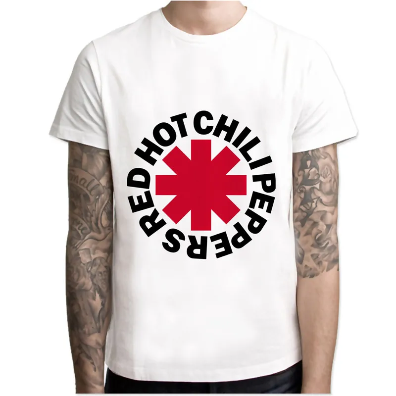 Red Hot Chili Peppers Distressed Звездочка футболка RHCP больше Мужская стандартное горлышко