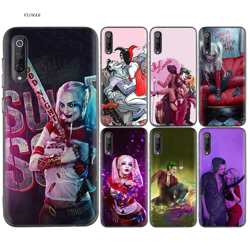 

Suicide Squad Joker Harley Quinn Black TPU Printing Case For Xiaomi 9 8 A2 lite A1 Play Xioami Redmi Note 7 6 5 Pro 4X 4 5Plus