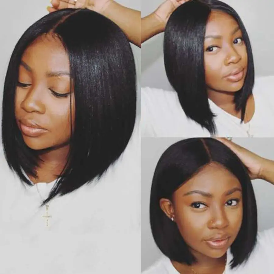 

Short Bob Lace Front Human Hair Wigs Pre Plucked Gossip Short Human Hair Bob Wigs For Black Women Burmese Remy Hair Lace Wigs