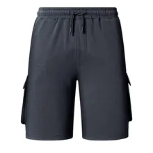 Мужские шорты с карманами, летние пляжные шорты, мужские одноцветные шорты, Высококачественные эластичные модные шорты, мужские S-2XL