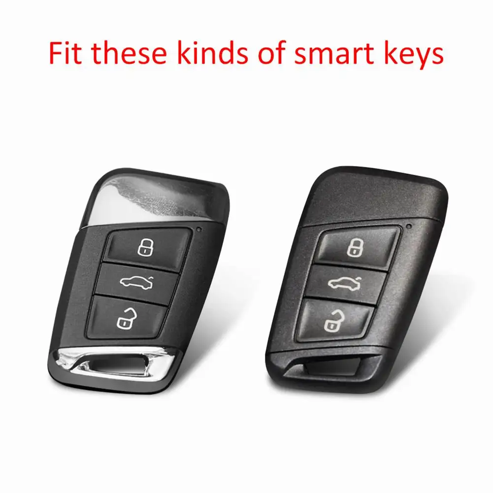 

Auto Protection Carbon Fiber Key Cover Shell Case For Volkswagen 2017-2019 Arteon Car Accessories Key Cover Shell Case